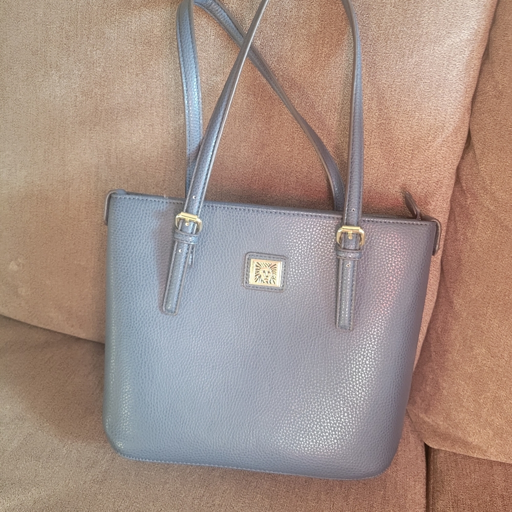 Blue handbag